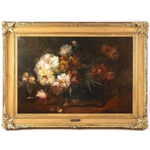Victor VINCELET (1839-1871) Les pivoines