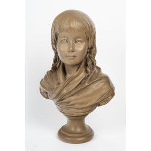 Buste en terre-cuite de Louis-Charles de France, futur Louis XVII, d'après Jean-Antoine HOUDON