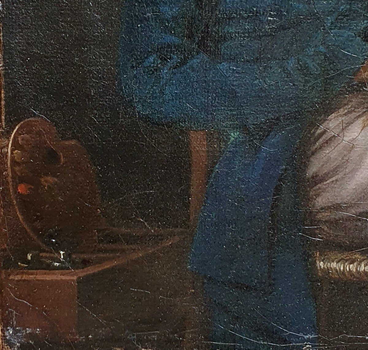 Autoportrait d'Artiste Vers 1820-30 Huile Sur Toile Portrait d'Homme-photo-4
