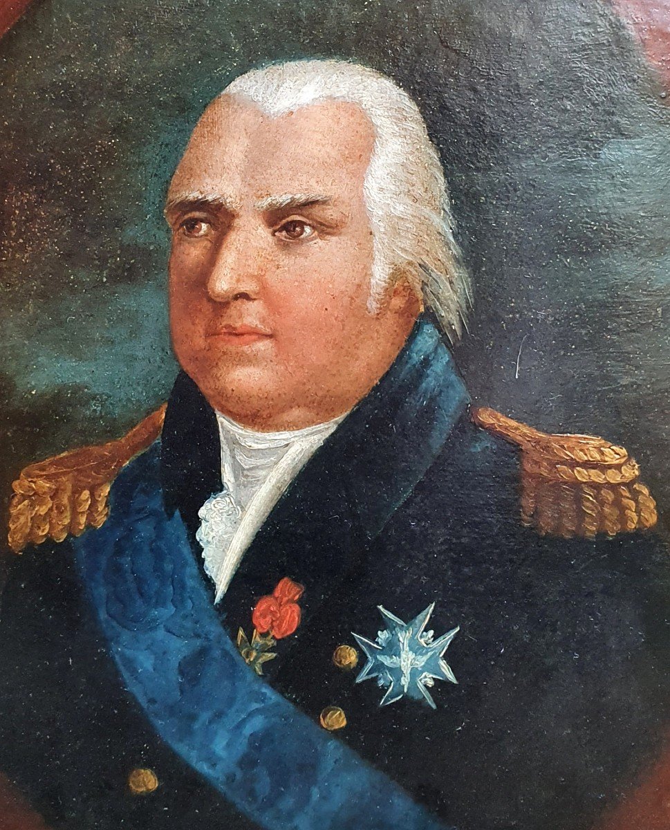 Portrait De Louis XVIII Huile Sur Papier Vers 1829 -photo-4