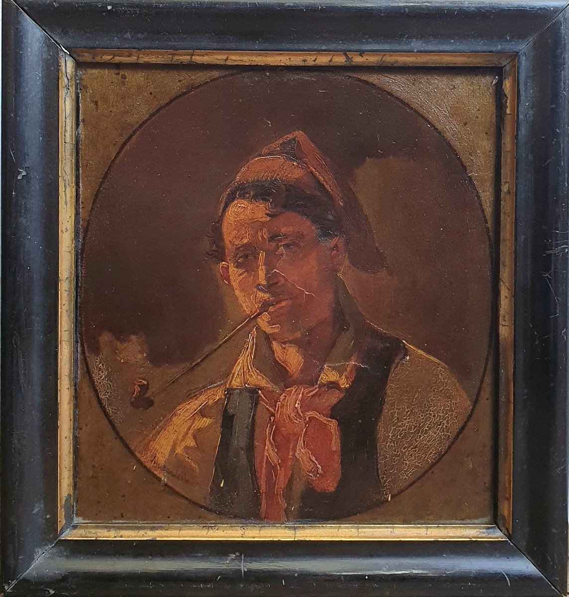 Portrait Of Masaniello Around 1840 Oil On Paper Revolutionary Naples Pompeii To Restore-photo-2