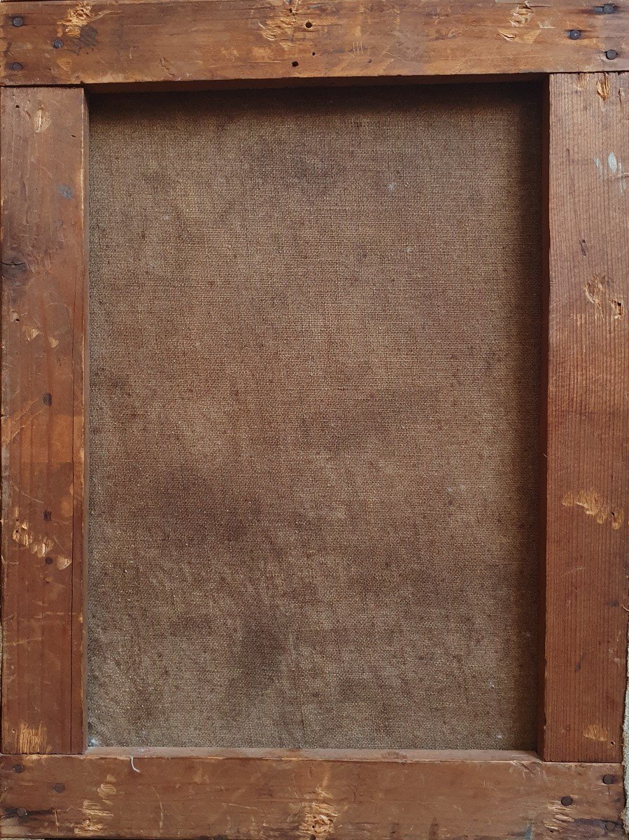 Emile Boivin Crépuscule Sur Les Pyramides De Khéops Et Khephren Huile Sur Toile égypte -photo-1