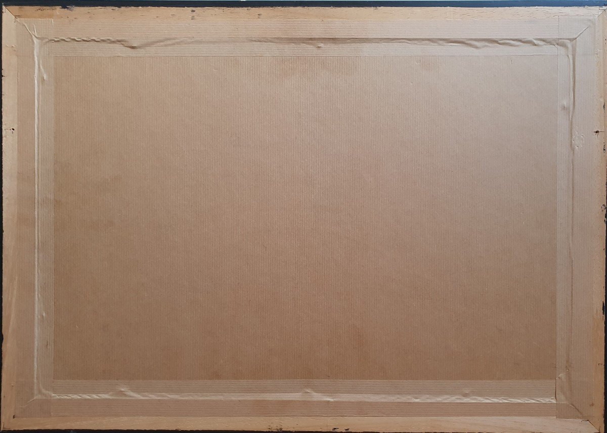 Emile Ralambo Scène Animée Lac à Madagascar Aquarelle Et Gouache Début XXème Siècle-photo-3