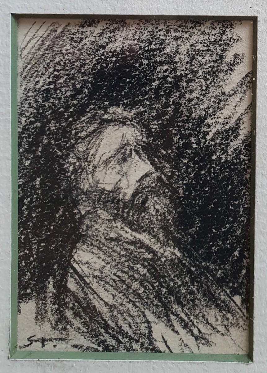 Théophile Alexandre Steinlen 4 Portraits Of Jehan Rictus Drawings The Soliloquies Of The Poor-photo-3