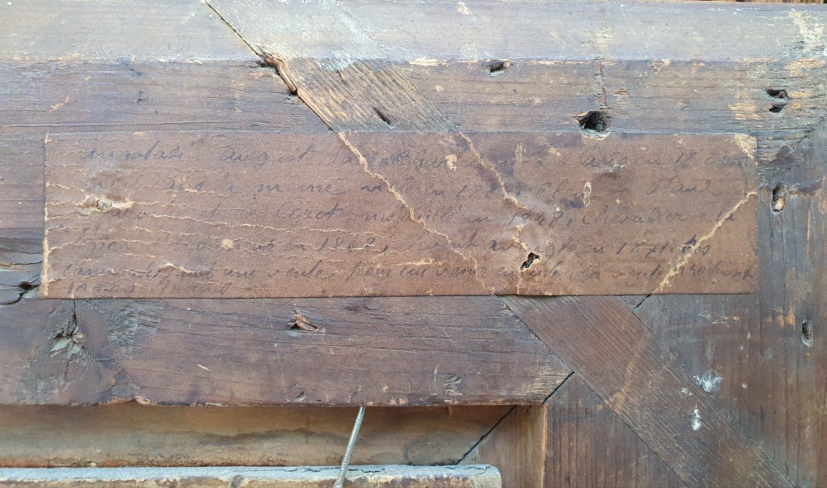 Auguste Anastasi Bougival l'Hiver Aqueduc De Louveciennes Marly Huile Sur Papier 1853-photo-3