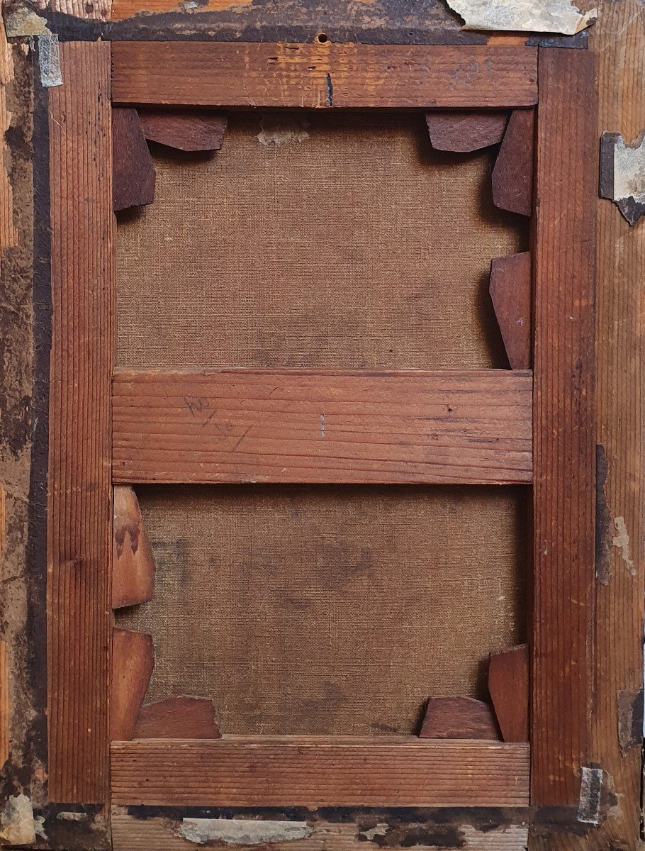 Alfred De Curzon The Pan Piper Daphnis Sicily Italy Oil On Canvas -photo-2