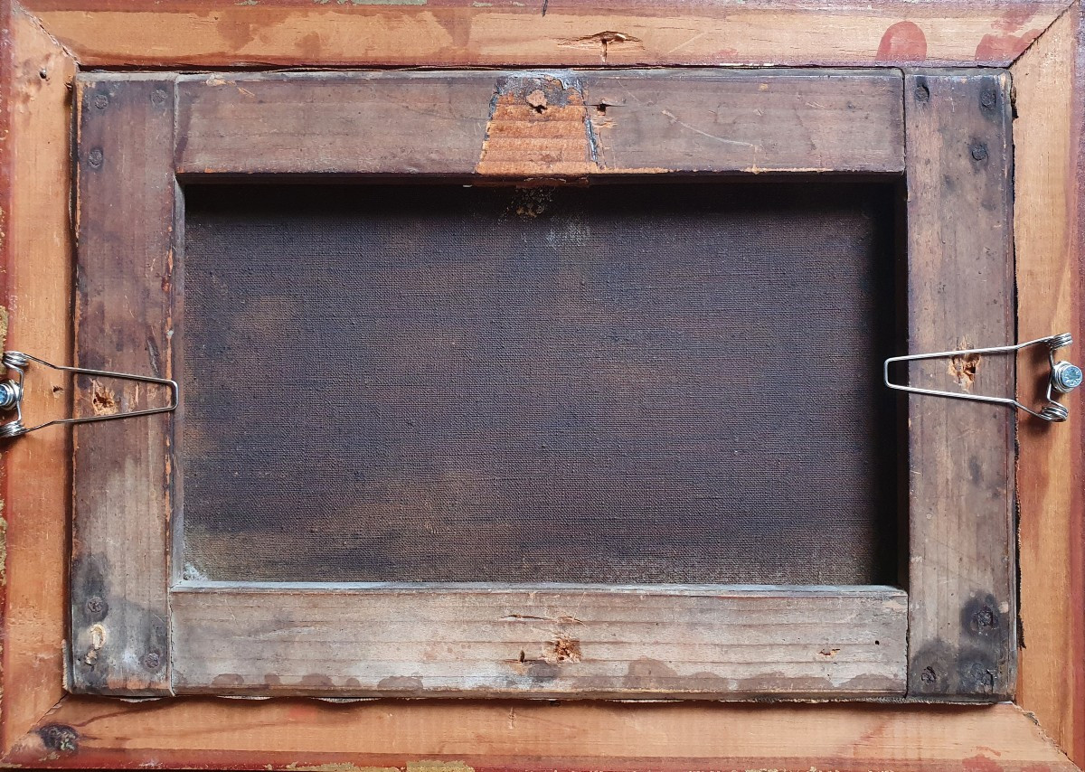Attribuée à Paul Lazerges Paire De Marines Huile Sur Toile Bord De Mer Fin Du XIXème Siècle-photo-3