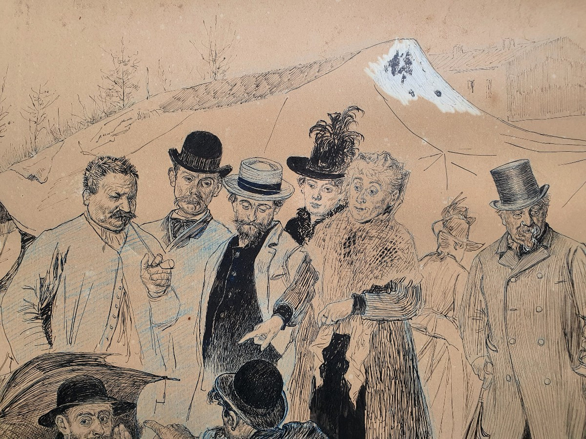 Oswald Heidbrinck Drawing The Scrap Metal Fair Bd Richard Lenoir 11th Arrondissement Paris-photo-4