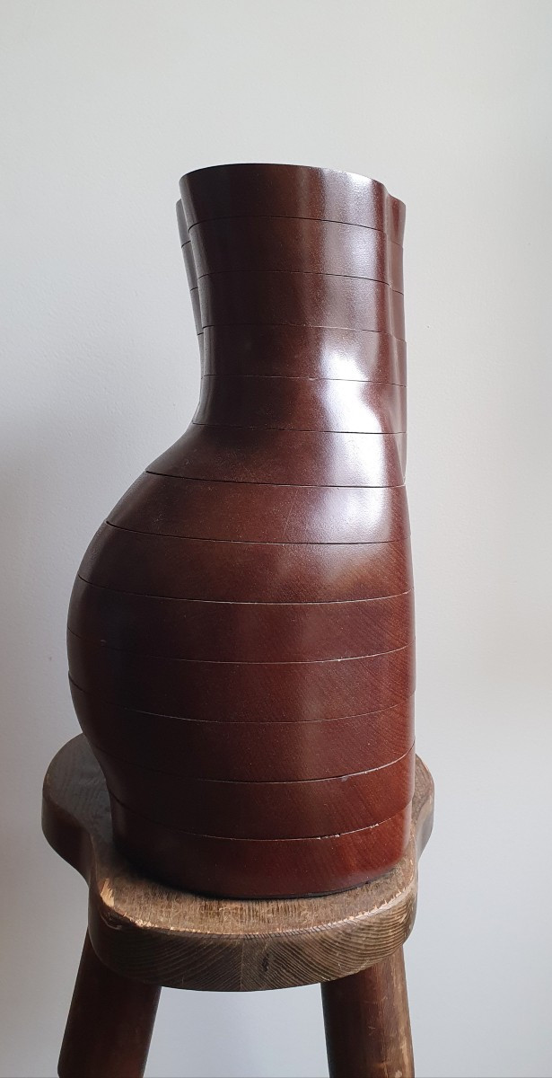 Cave à Cigares Corps De Femme Sculpture En Bois Articulée V. M. Cimburek -photo-1