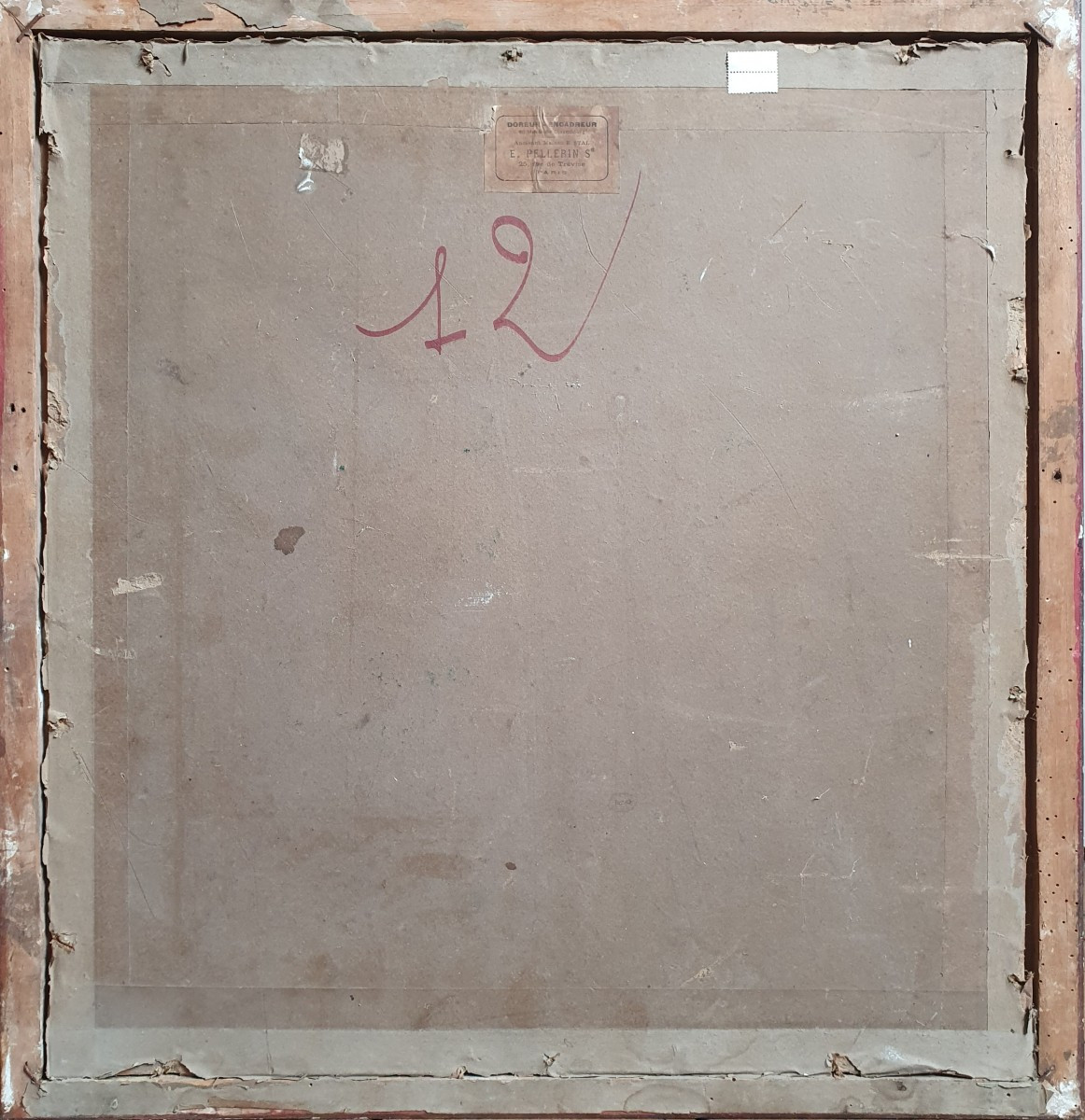 Jeanne Thil Plaza de America Séville Scène animée gouache sur papier Espagne -photo-2