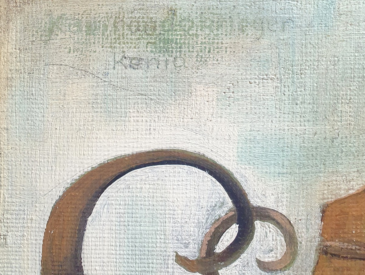 Portrait Of A Warrior Kavirondo (luo) Kenya Oil On Panel Circa 1930-40 German Painter-photo-4