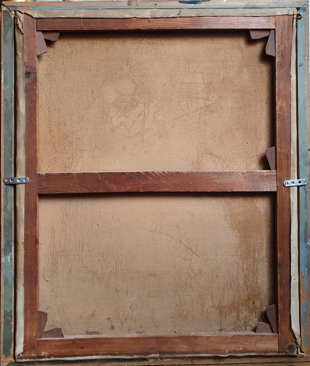 Lucien Jonas Portrait d'homme huile sur toile 1920-photo-2