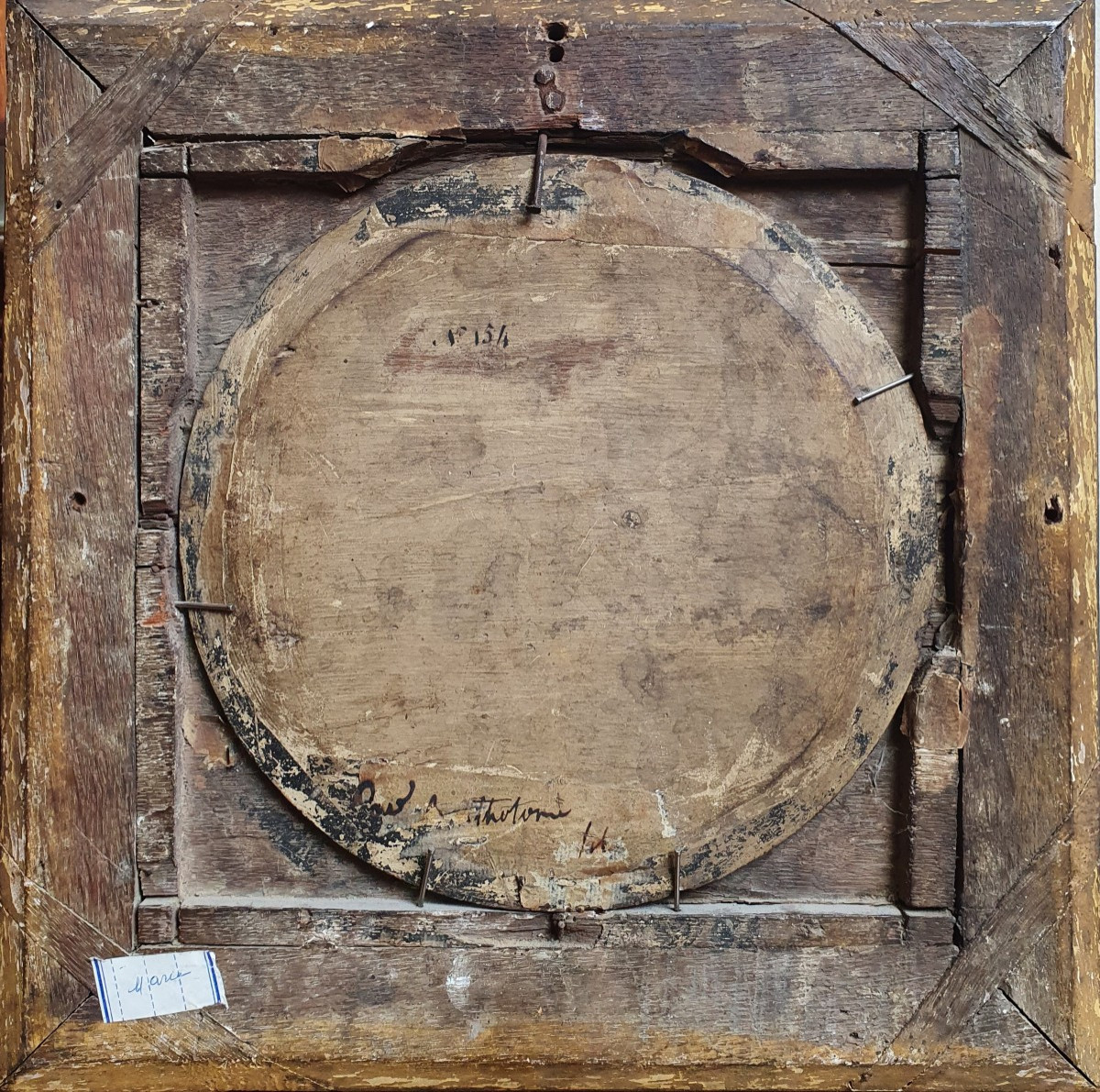 Apparition On The Road To Emmaus, Oil On Panel, 18th Century, Architecture, Jesus Christ-photo-1