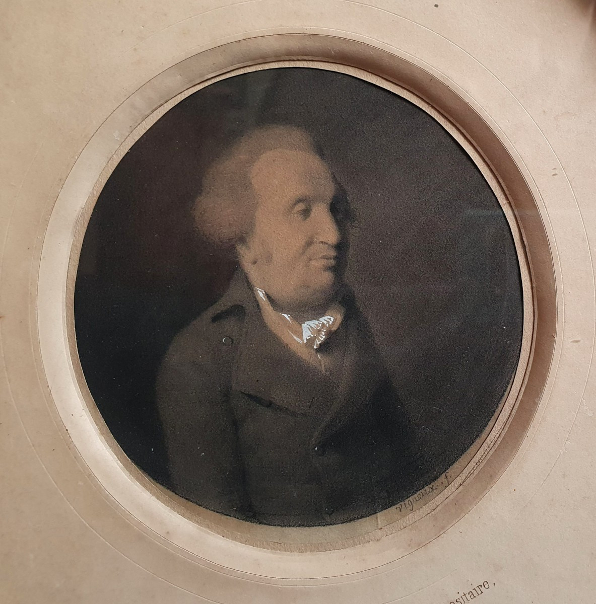Portrait Of Citizen Fridzeri By Alexandre Vigneux, Pencil And Gouache, 1799, Italian Composer -photo-2