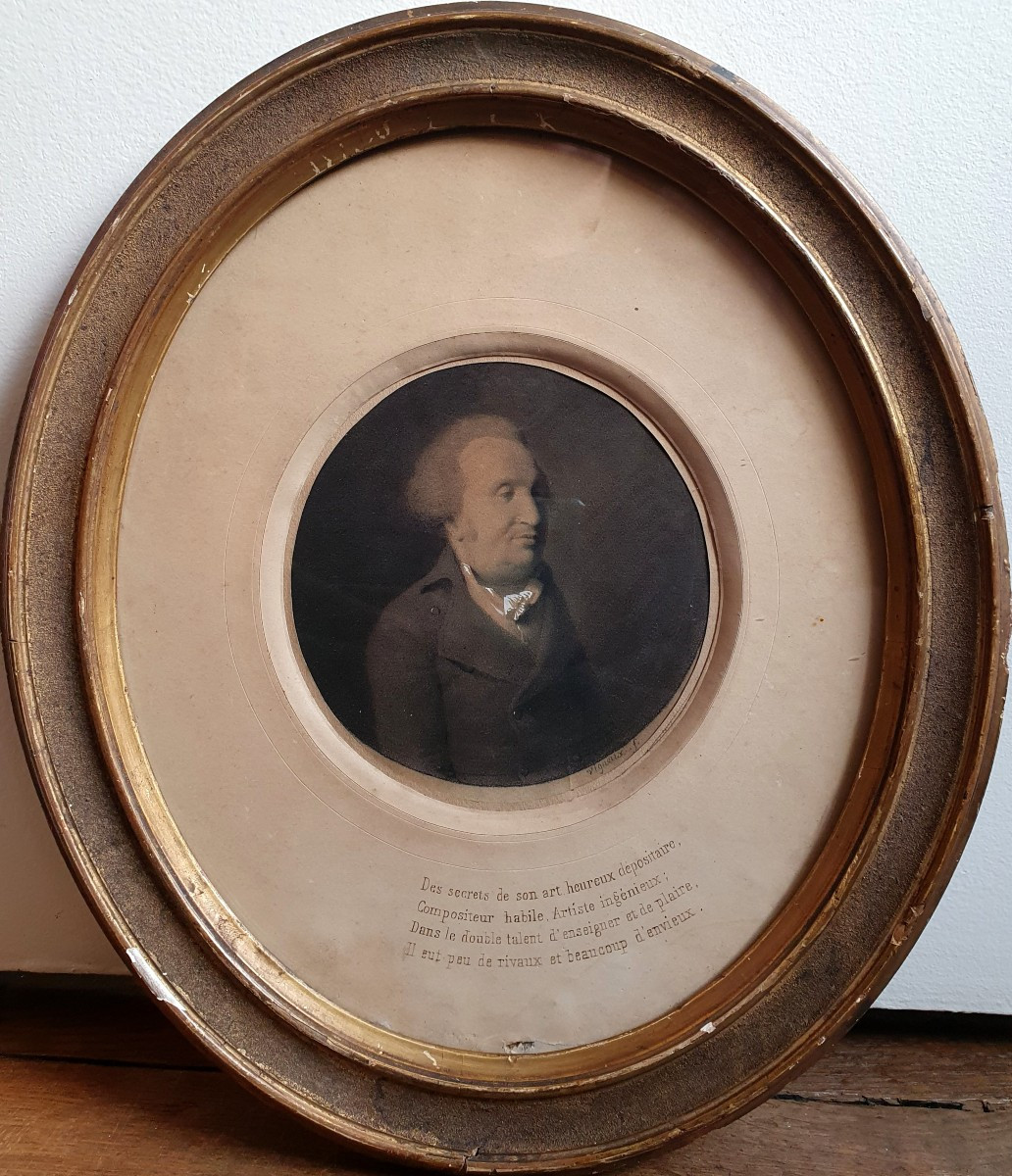 Portrait Of Citizen Fridzeri By Alexandre Vigneux, Pencil And Gouache, 1799, Italian Composer -photo-3