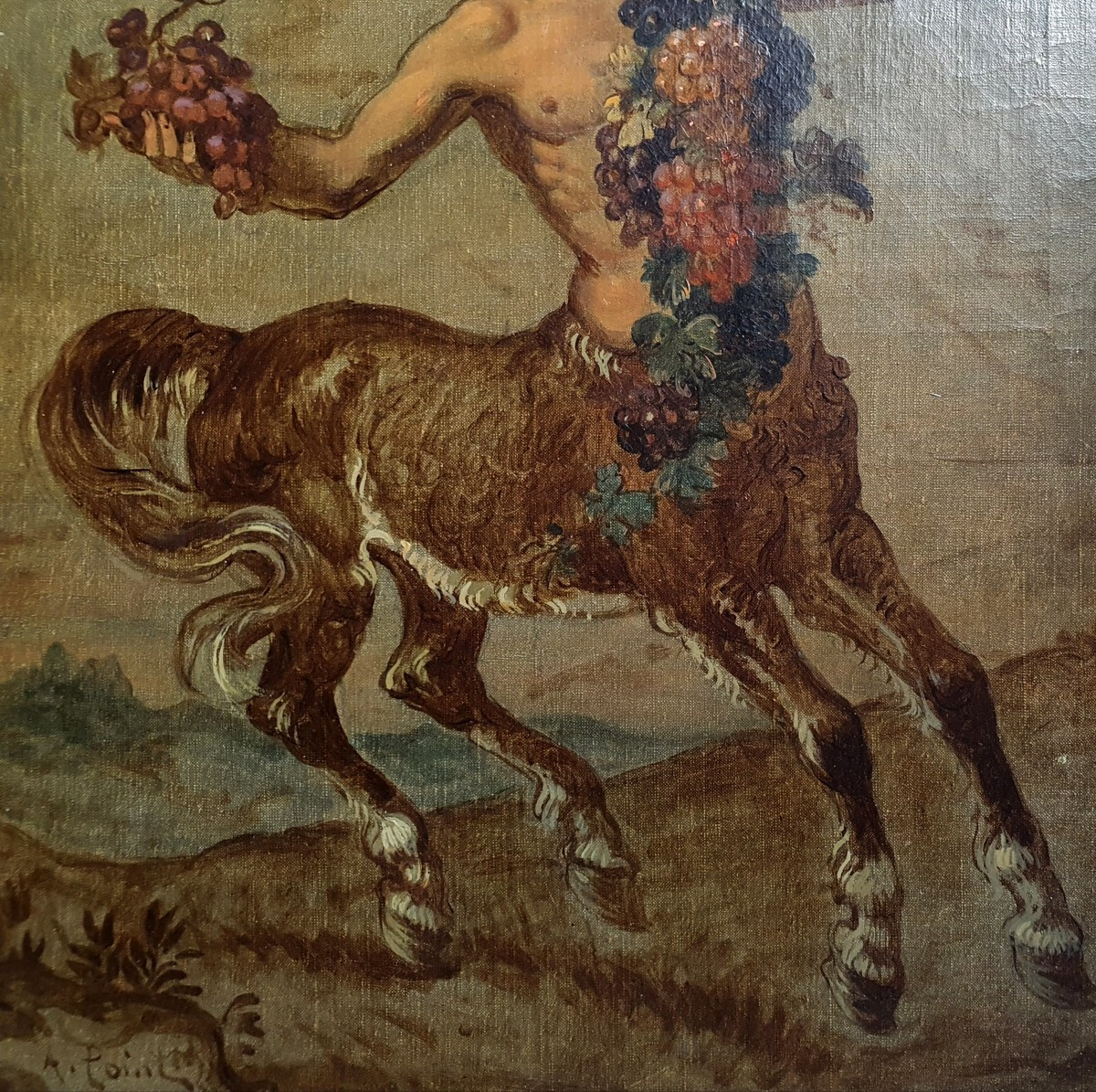 Armand Point, Centaur With Grapes, Oil On Canvas, Sketch, Venus And The Centaur, 1913, Symbolism-photo-1
