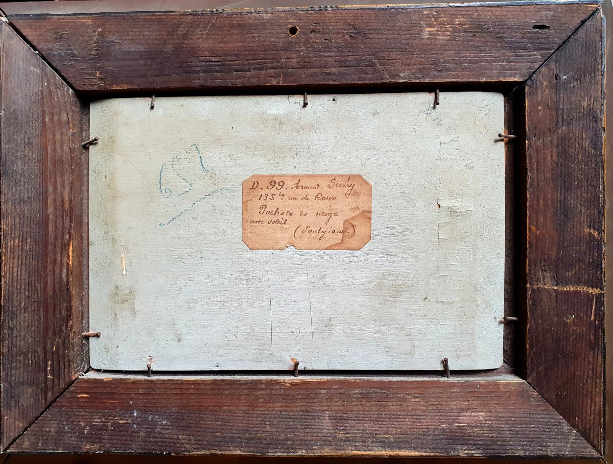 Armand Guéry Roofs Under The Snow In Paris Oil On Panel 1906-photo-1