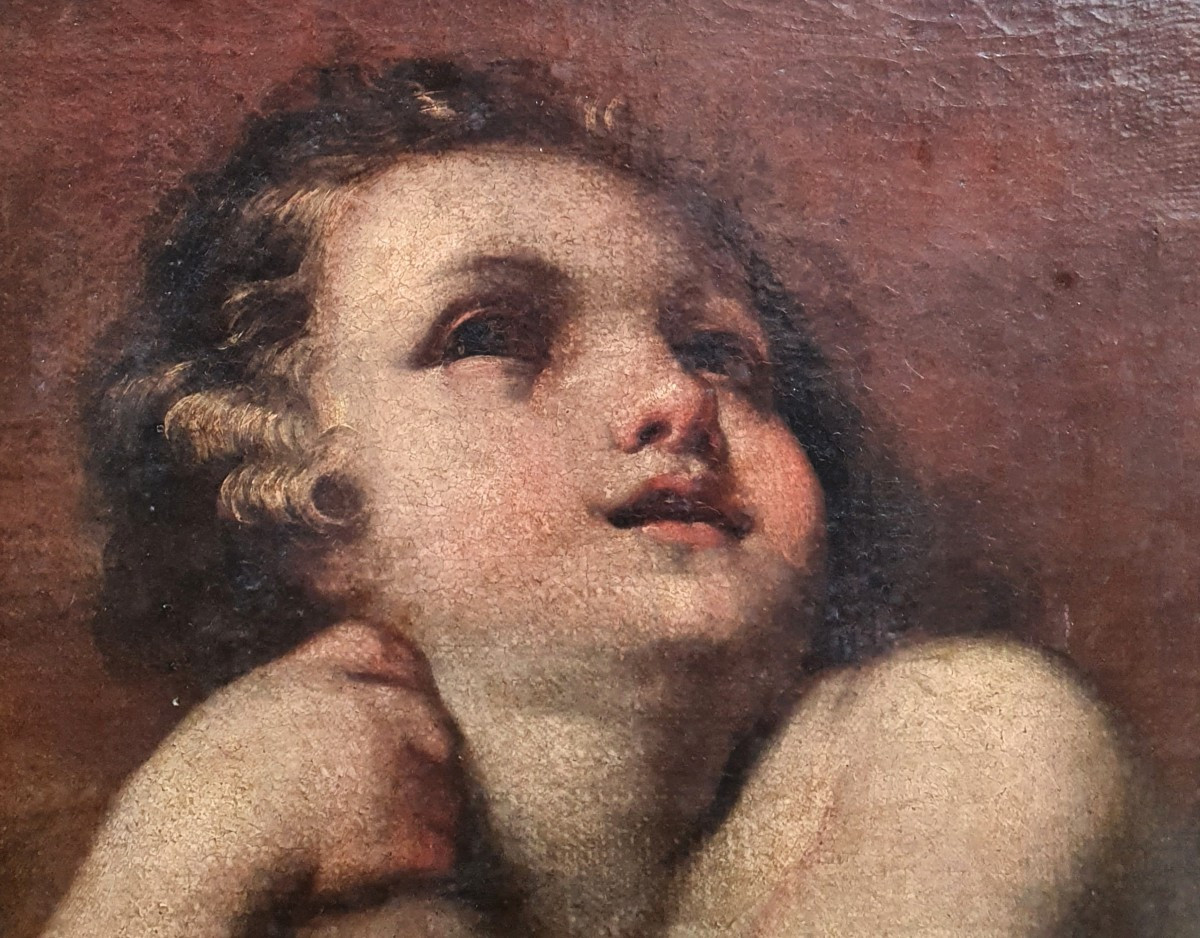 The Child Jesus Italian School Of The 17th Century Oil On Canvas Italy-photo-4