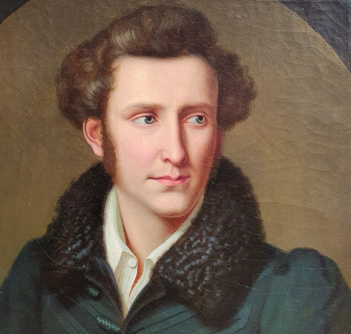 Louis et Victoria Sprückmann Paire de portraits huile sur toile Paderborn Francfort sur le Main-photo-2