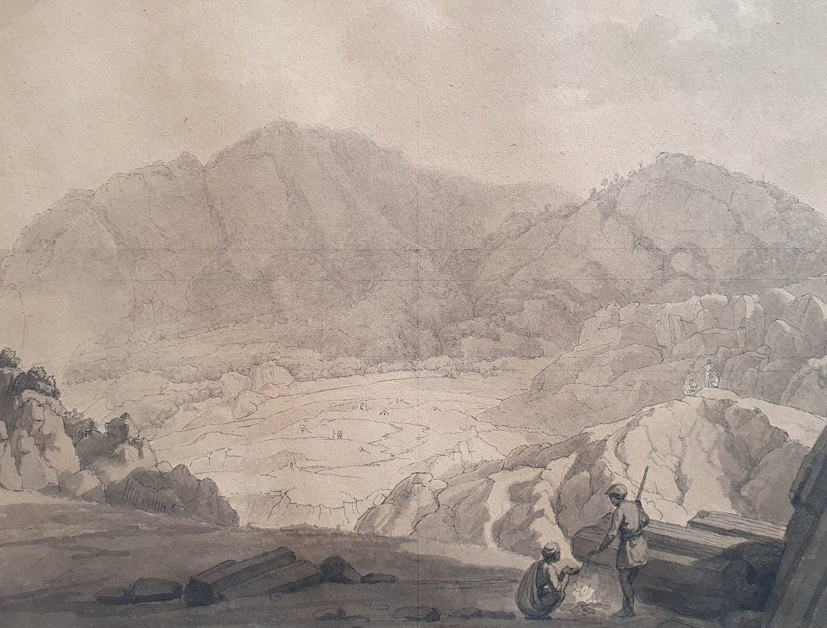 Animated Scene In The Mountains Italy Switzerland Drawing Excavation Site ?-photo-1