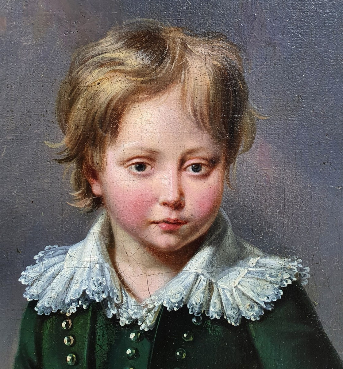 Portrait Of A Young Boy Entourage Of Boilly Van Gorp Oil On Canvas Early 19th Century-photo-4