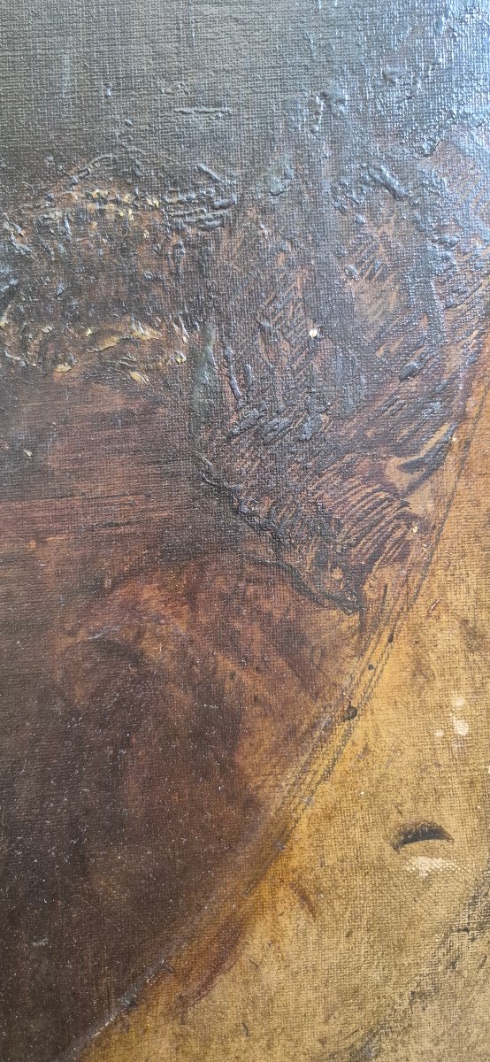 "pandora's Box," Oil On Canvas, 1868, From The Circle Of Gustave Moreau; Signature To Be Identified-photo-3