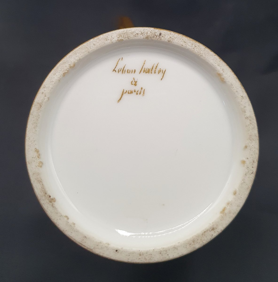 Cup By Sophie Gail, Manufacture Lebon Halley, Classical Music, Empire Porcelain-photo-8