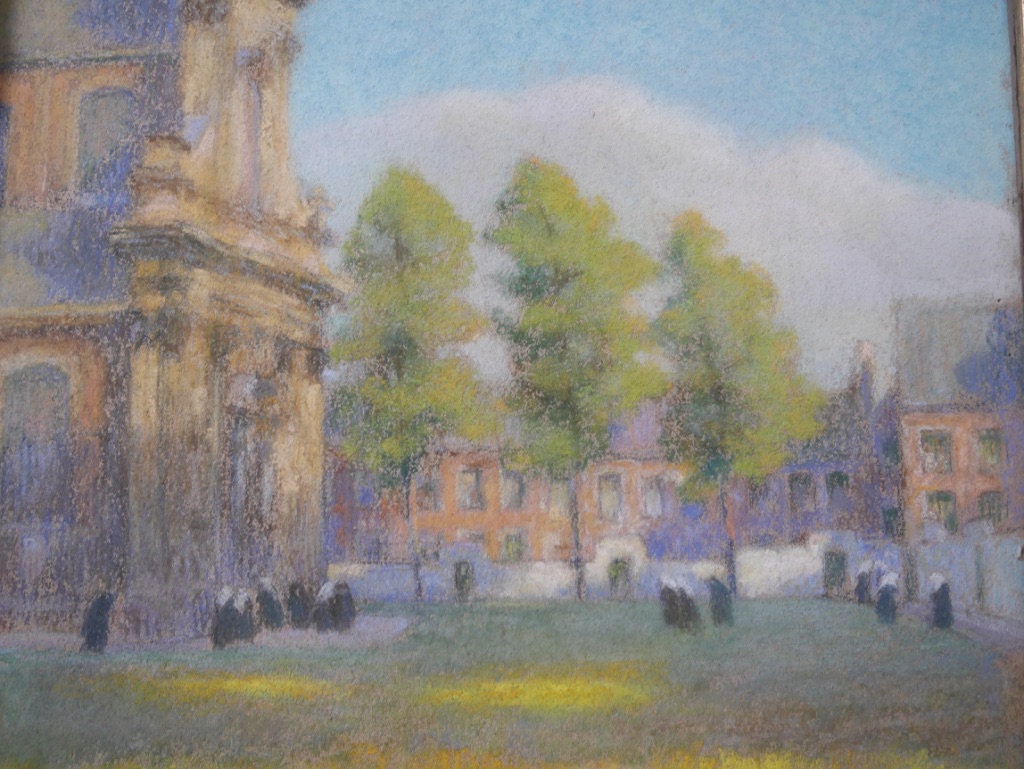 The Little Beguinage In Ghent Our Lady Ter Hoyen Pastel Nones Belgium-photo-3