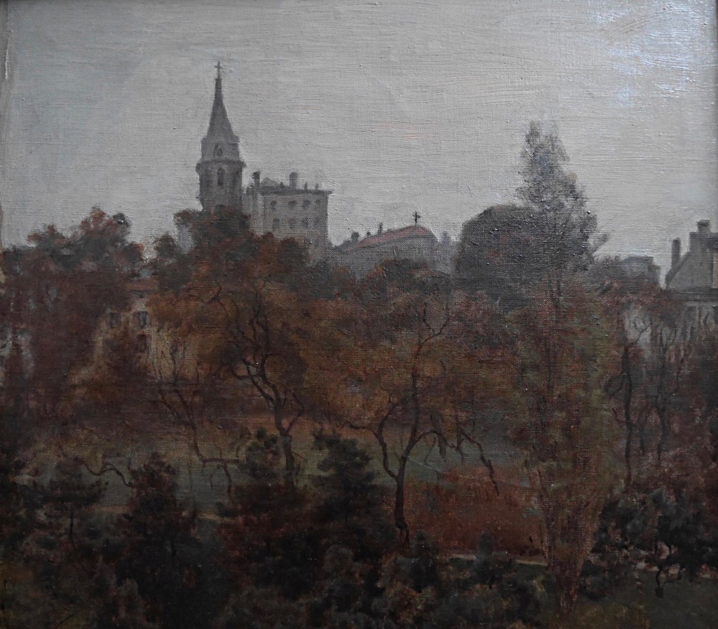 Théodore Lespinasse (1846-1918) Presumed View Of Lyon Park Oil On Canvas Painter Lyonnais-photo-1