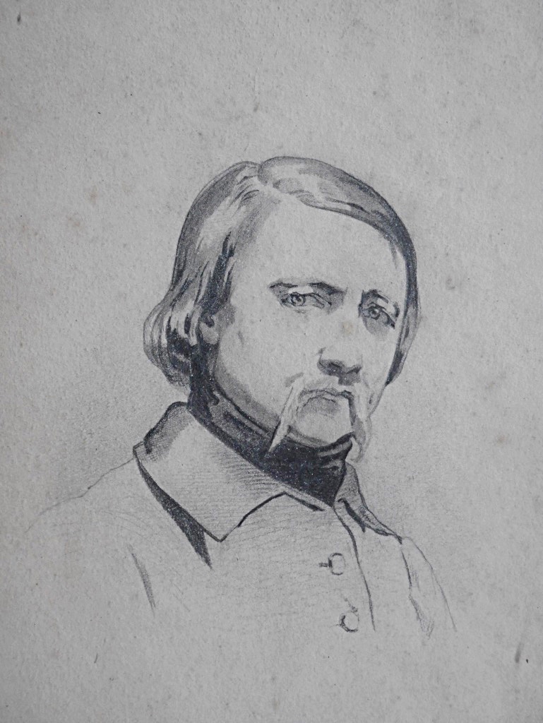 Portrait Of David Of Angers Drawing By His Friend Jean François Gigoux Sculptor