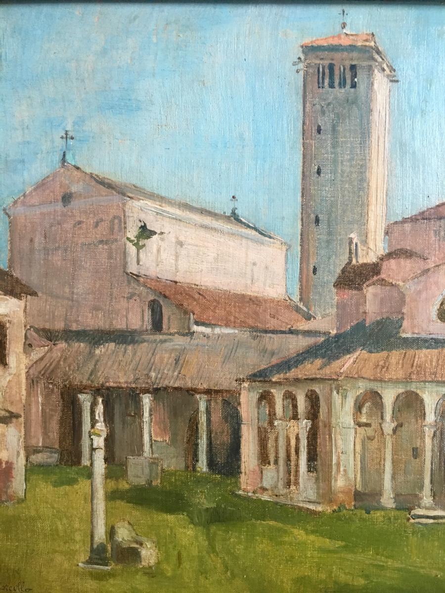 Île de Torcello Venise par Cornelis Ary Renan Vue Italie 1880 Cathédrale-photo-4