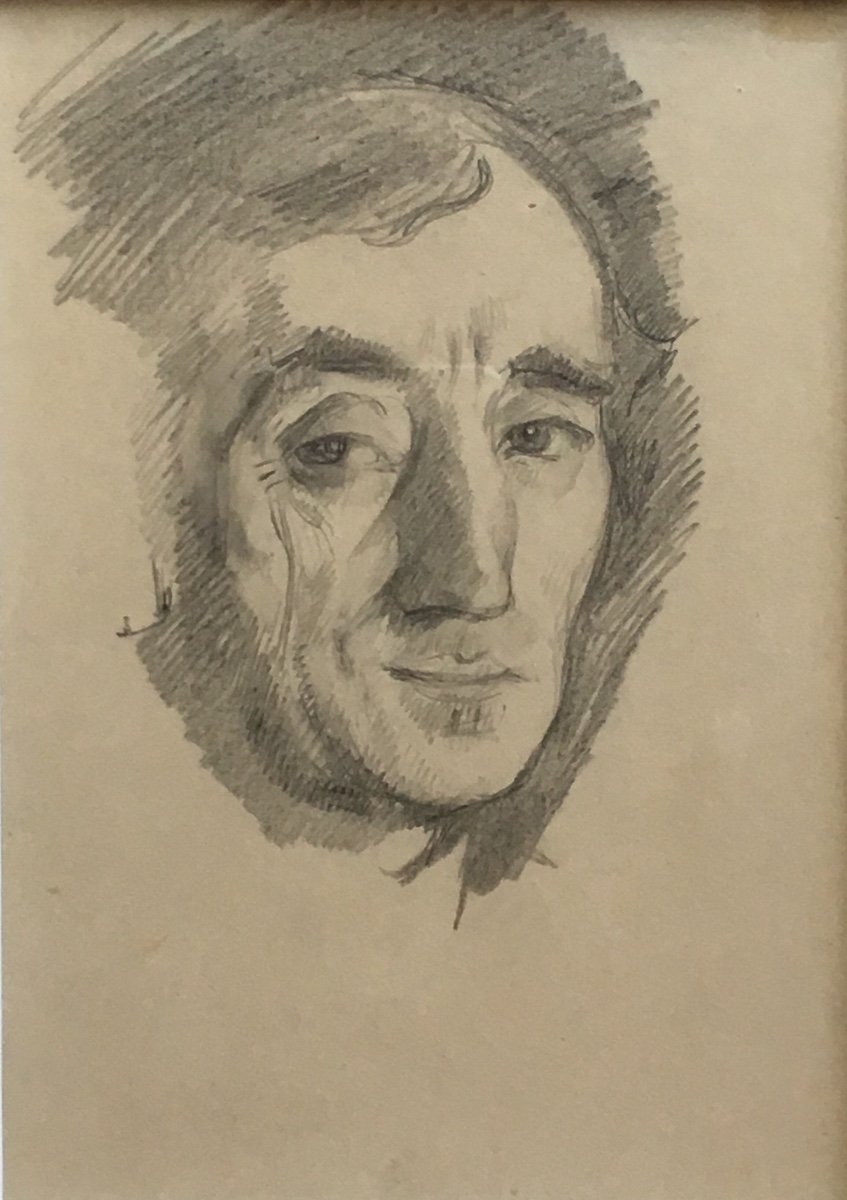 Théo Van Rysselberghe Self-portrait Drawing Pencil Belgian Painter