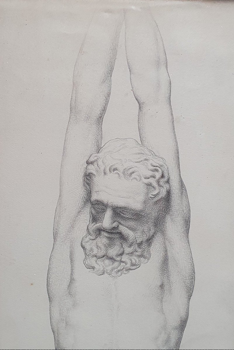 Camille Bellanger Marsyas Nineteenth Drawing After The Antique-photo-3