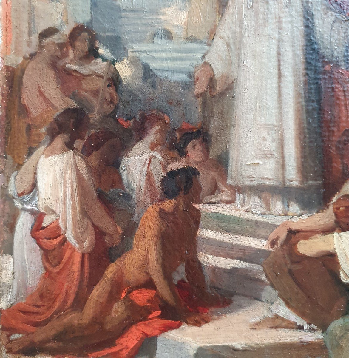 Pierre Nicolas Brisset Saint Laurent Rome Esquisse Salon 1847 église Saint-louis Fontainebleau-photo-4