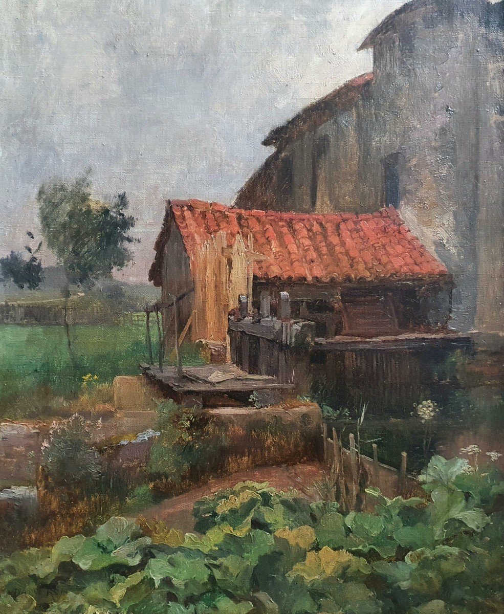 Émile Dameron Le Moulin Oil On Canvas Late Nineteenth Century-photo-1