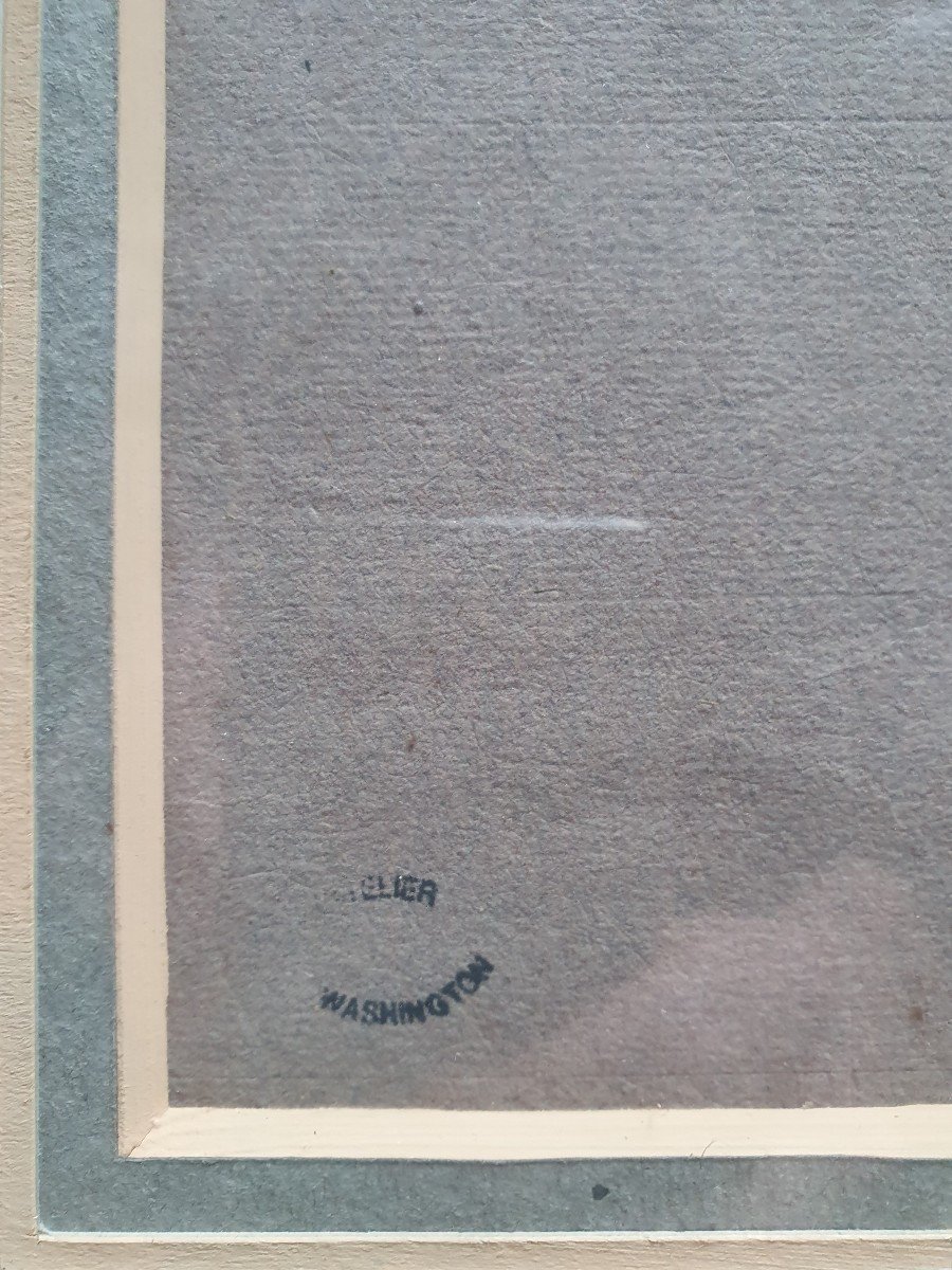 Georges Washington Arabe à Cheval Dessin Préparatoire Orientalisme XIXème -photo-2