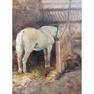 Horse In A Stable July 1883 Oil On Canvas