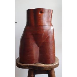 Cave à Cigares Corps De Femme Sculpture En Bois Articulée V. M. Cimburek 