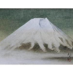 Mount Fuji In Japan Mixed Media On Paper By A Japanese Artist