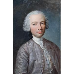 Portrait Of A Man From The Eighteenth Century Oil On Paper