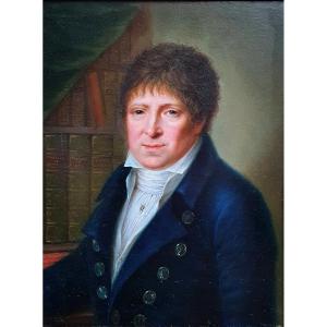 Portrait Man 1802 Maison De Bruxelles Oil On An Engraved Copper By Vernet Library