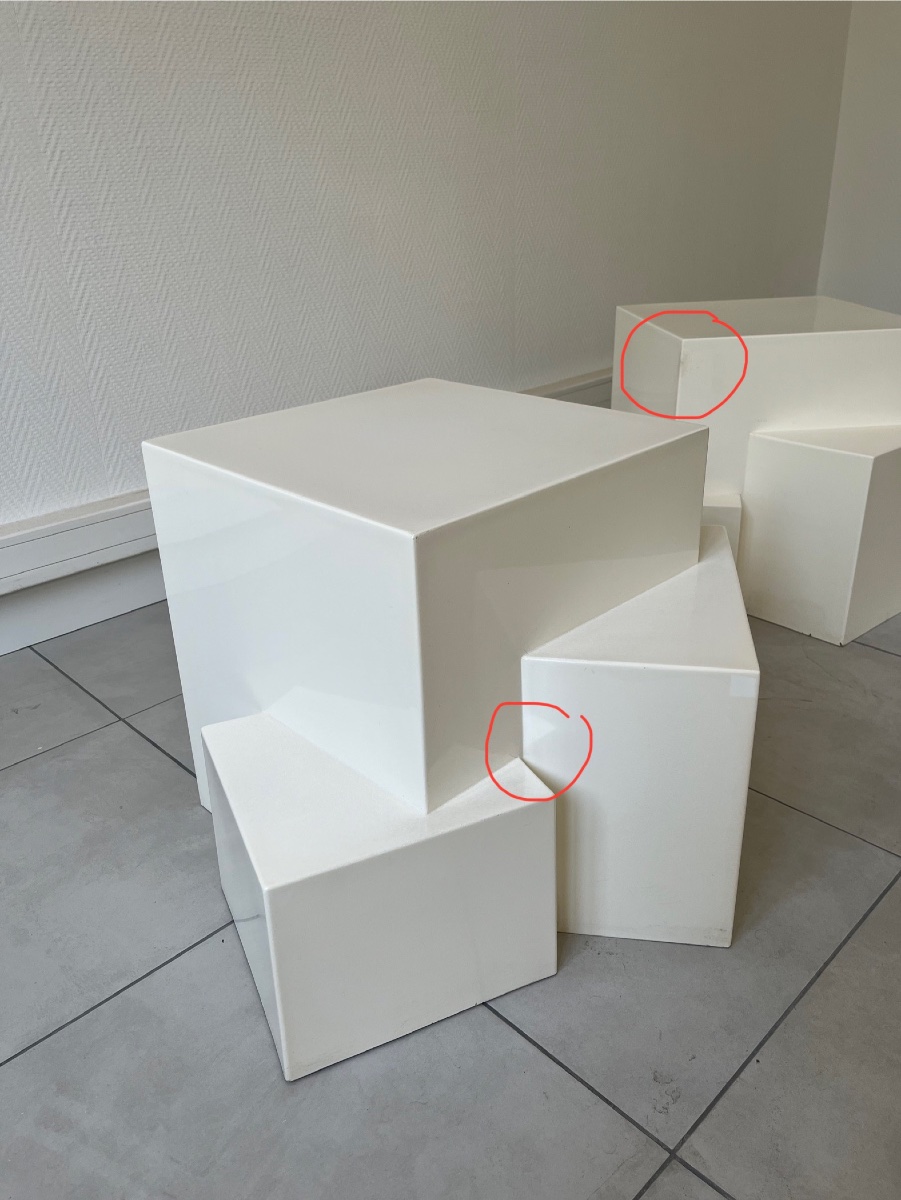 Pair Of Side Tables By Philippe Cheverny -photo-4