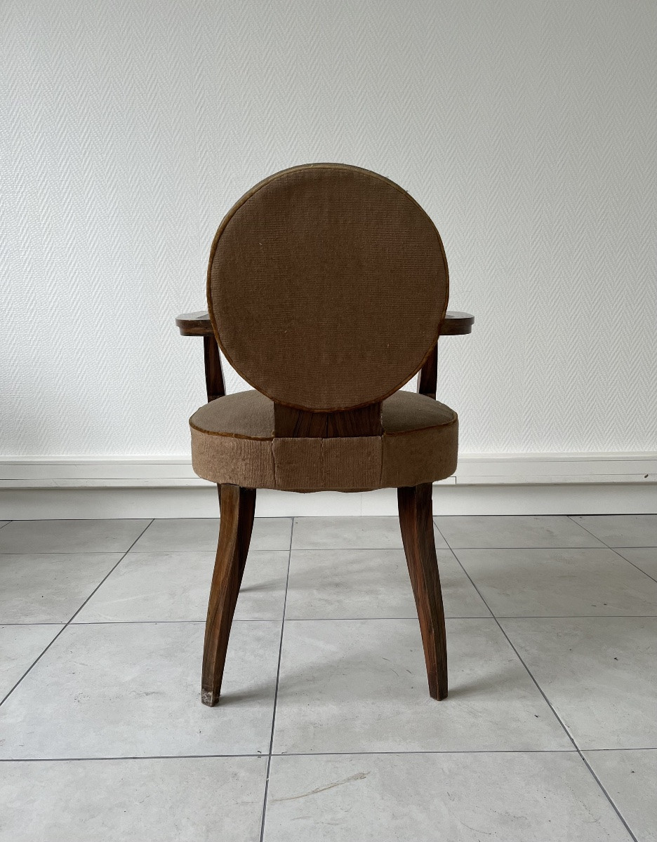 Set Of 4 Bridge Chairs By Jean Pascaud-photo-4