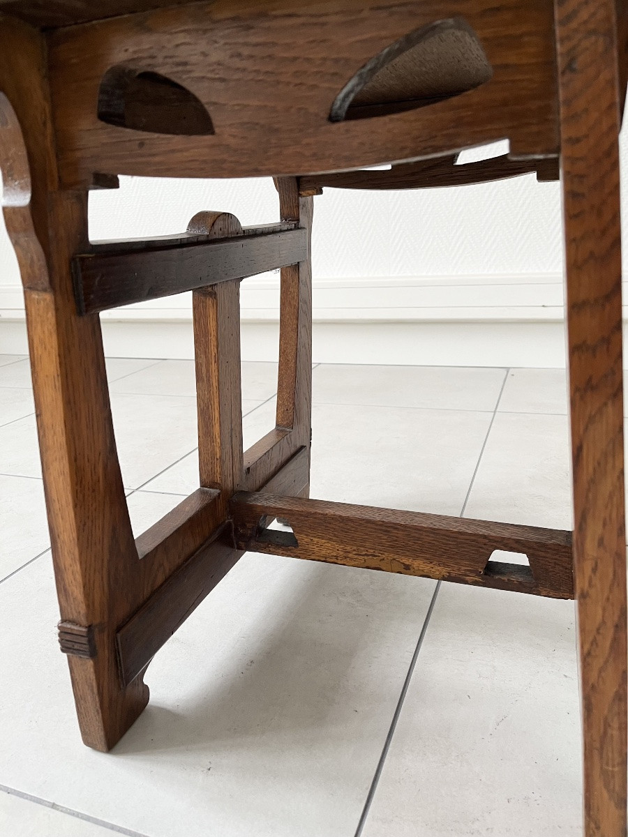 Set Of 4 Arts & Crafts Armchairs -photo-5