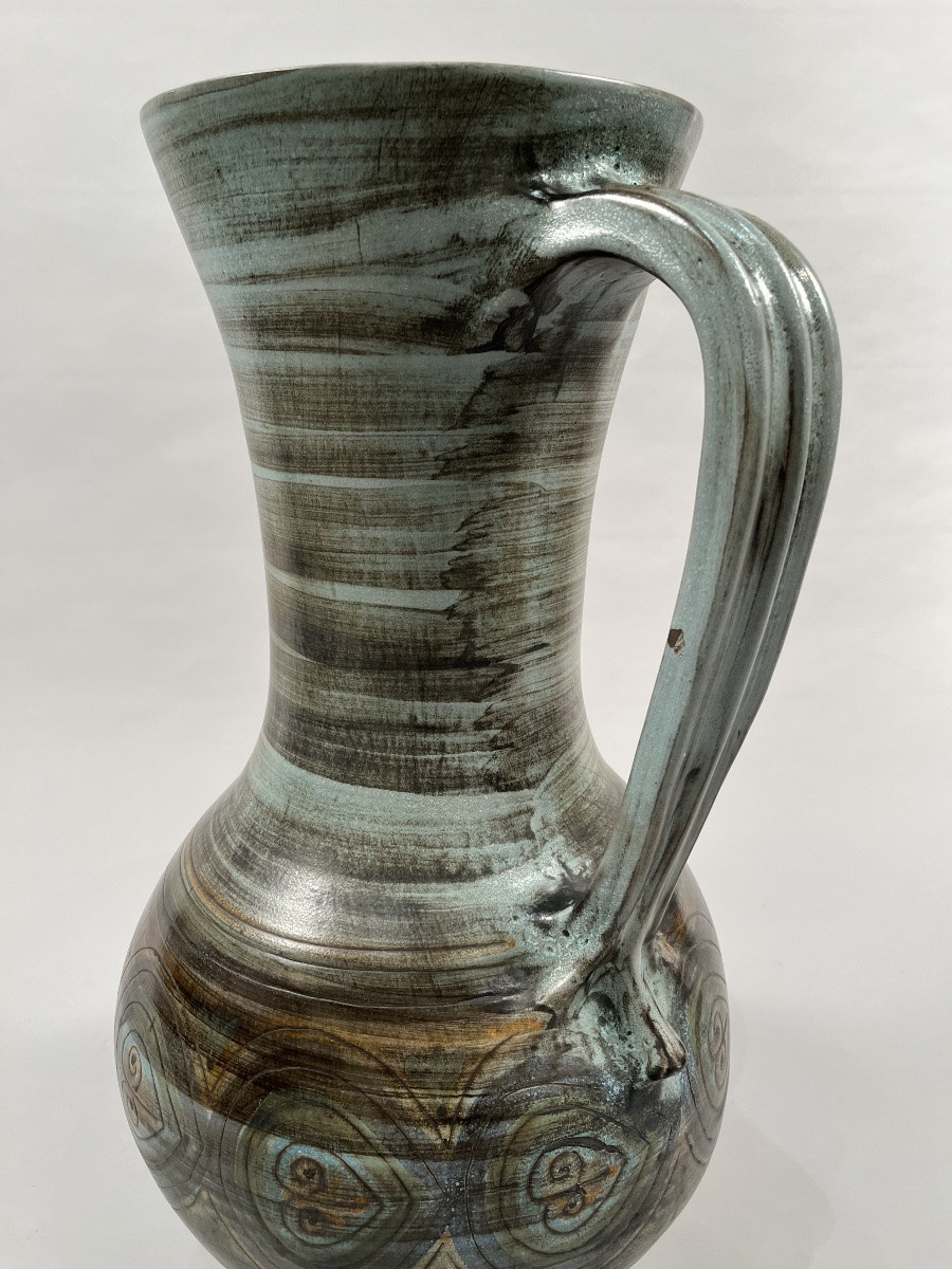 Important Ceramic Vase By Jean De Lespinasse-photo-3