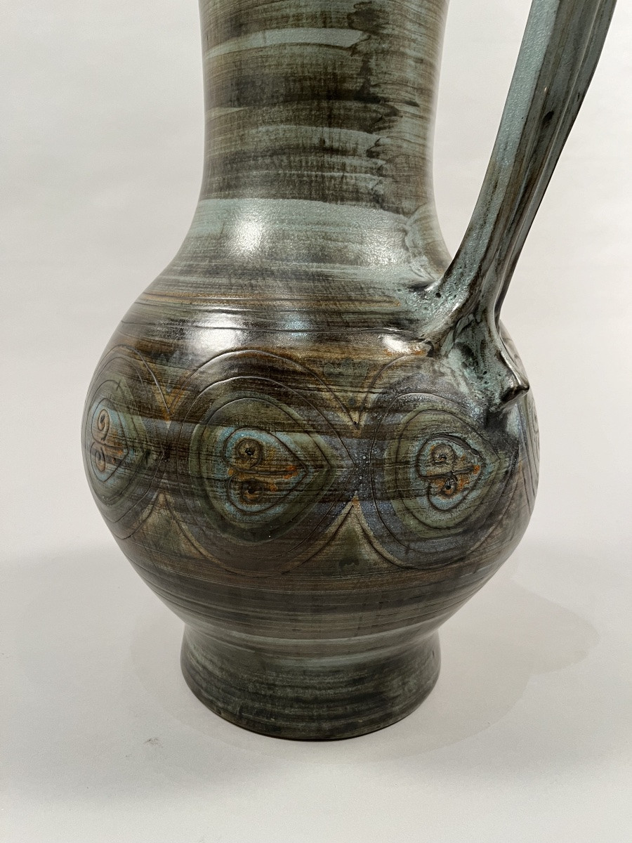 Important Ceramic Vase By Jean De Lespinasse-photo-4