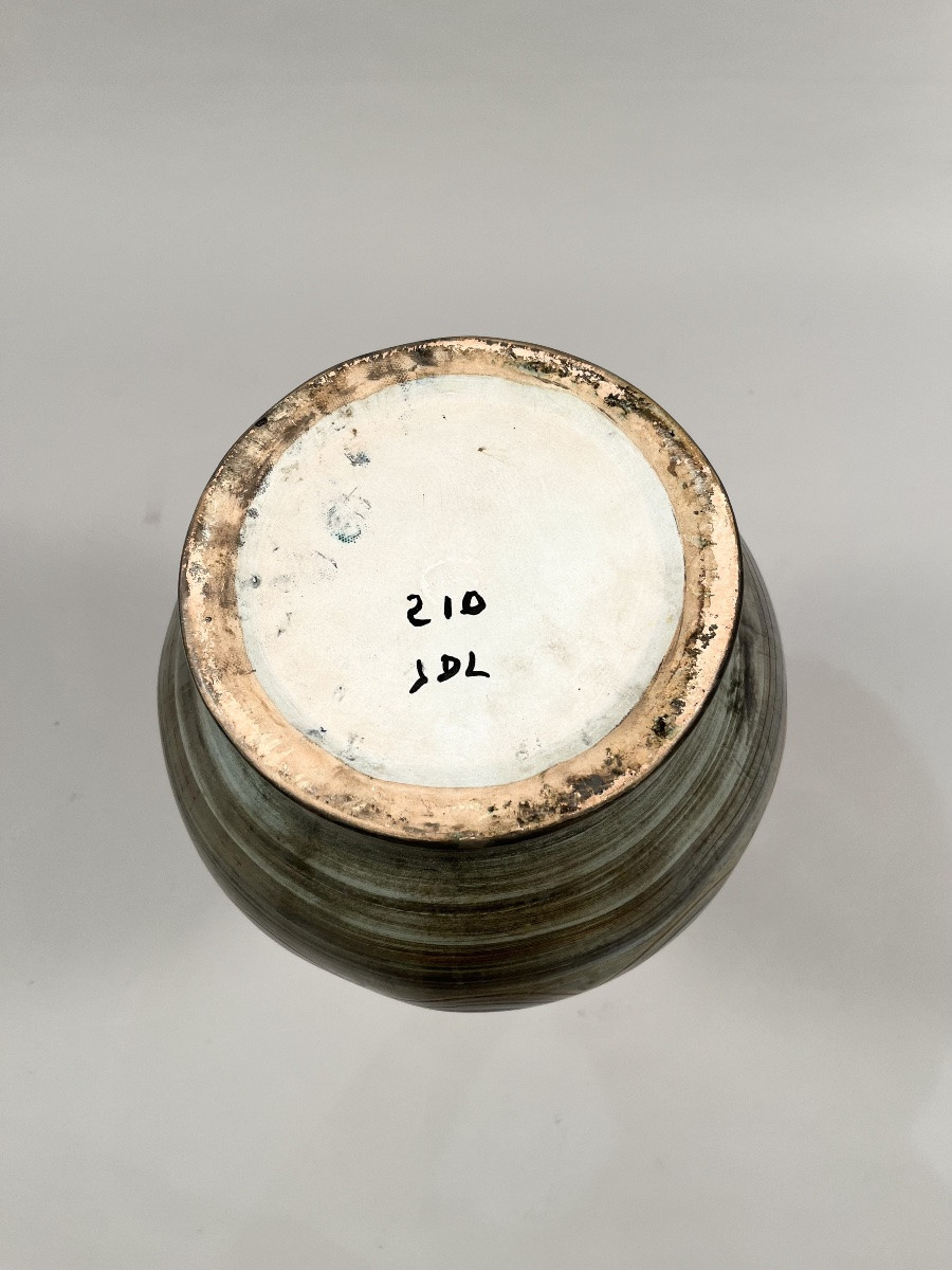 Important Ceramic Vase By Jean De Lespinasse-photo-6