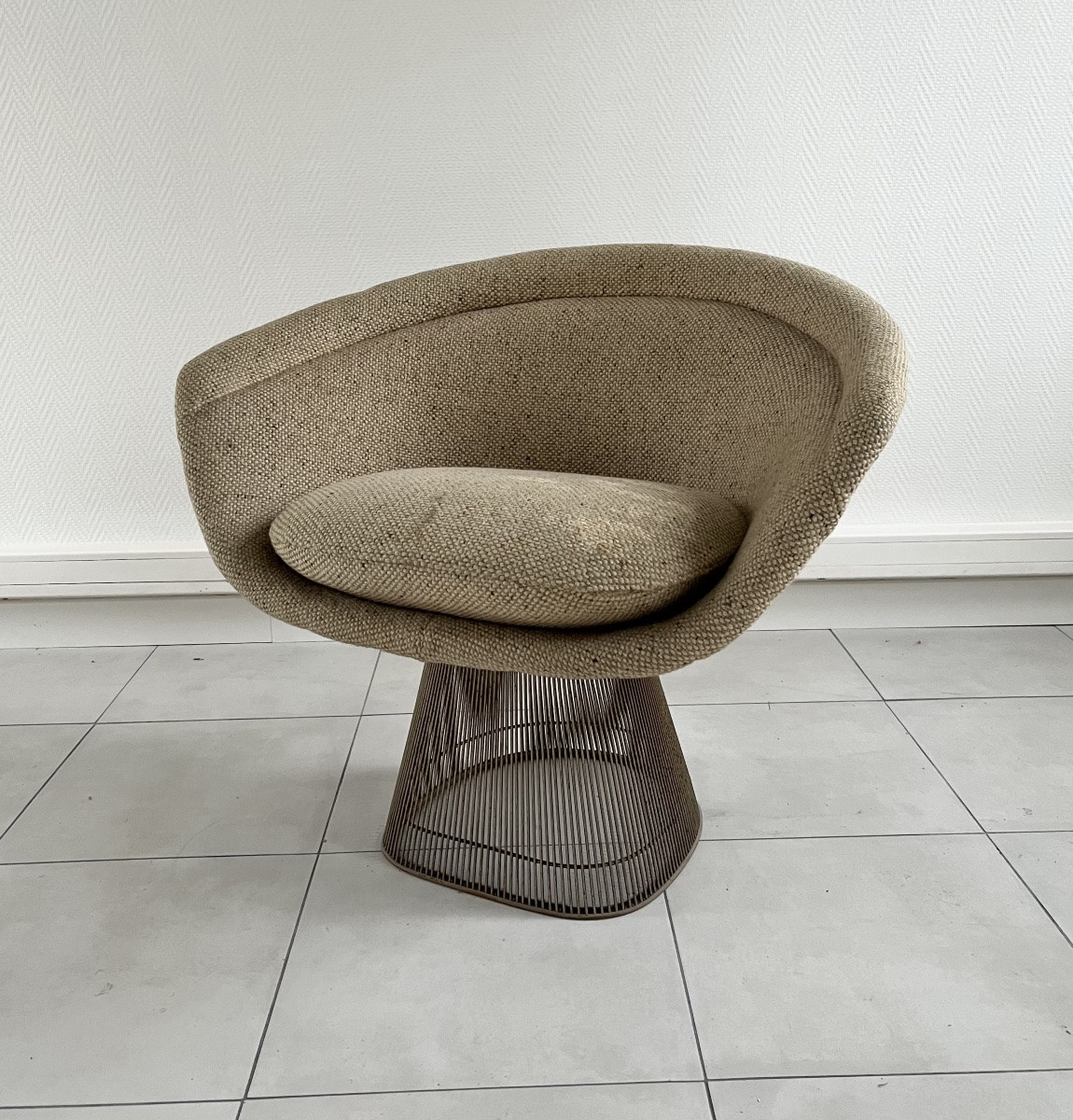 Set Of 3 Armchairs By Warren Platner For Knoll-photo-1