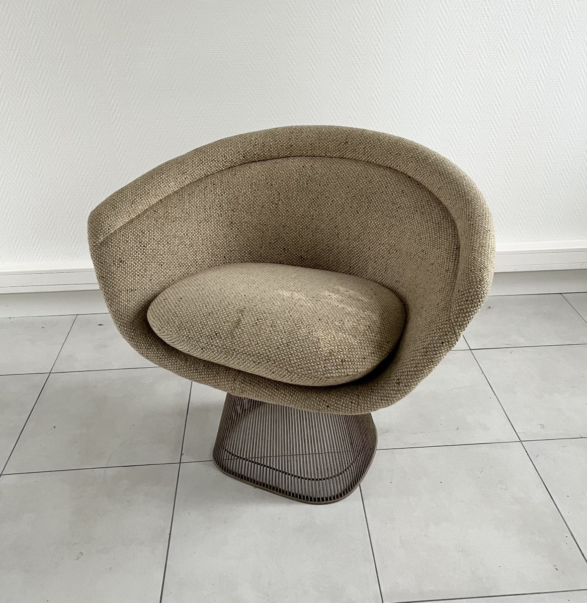 Set Of 3 Armchairs By Warren Platner For Knoll-photo-2