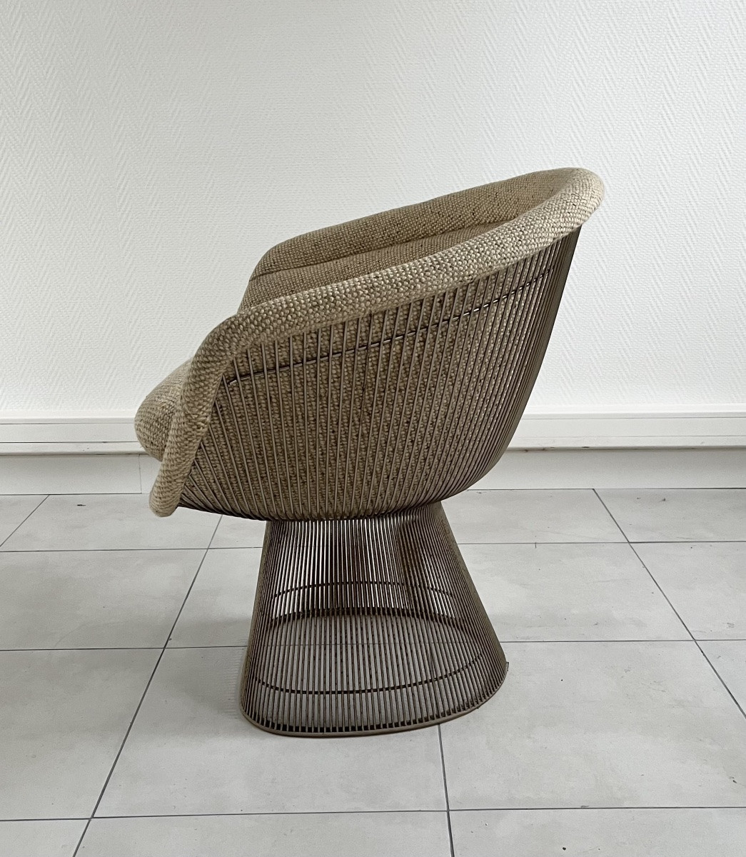 Set Of 3 Armchairs By Warren Platner For Knoll-photo-3